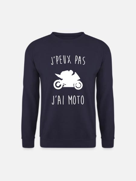 j'peux pas j'ai moto - Sweat-shirt Unisexe - marine