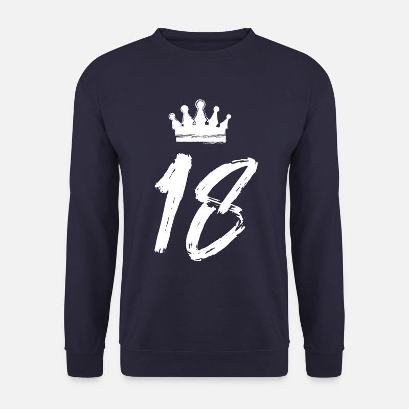 18 Zahl Krone - Unisex Pullover - Navy