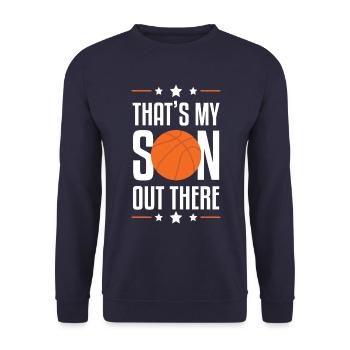 Fils de basket-ball - Sweat-shirt Unisexe - marine - Devant - Alina (178cm) & Michal (187cm)