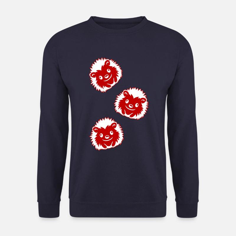 Hedgehog Comic Cute - Unisex Sweatshirt - navy