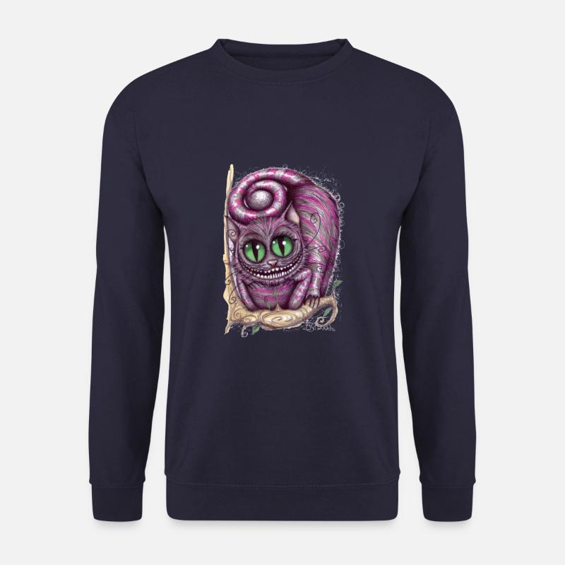 Cheshire Cat Art 3 - Genser unisex - marine