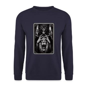 Carte de puissance de tarot - Sweat-shirt Unisexe - marine - Devant - Alina (178cm) & Michal (187cm)