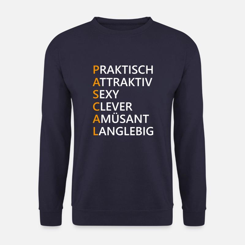 Pascal Name Geschenk - Unisex Pullover - Navy