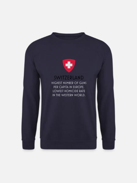 Guns control Swiss - Unisex Pullover - Navy