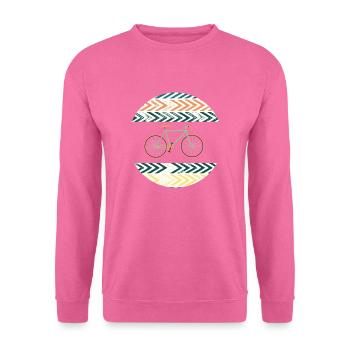 Vélo,Cyclistes, Biking, Cyclisme,bianche, - Sweat-shirt Unisexe - rose - Devant