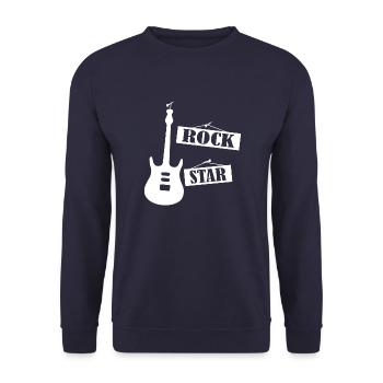 Rock Musik Rock and Roll - Sweat-shirt Unisexe - marine - Devant - Alina (178cm) & Michal (187cm)