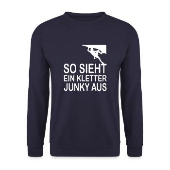climbing - Unisex Pullover - Navy - Vorne - Alina (178cm) & Michal (187cm)