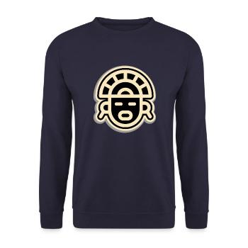 Maja Style 2 - Unisex Pullover - Navy - Vorne - Alina (178cm) & Michal (187cm)