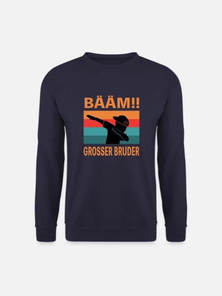 Bääm! Großer Bruder Geschenk Geburt Schwanger - Unisex Pullover - Navy