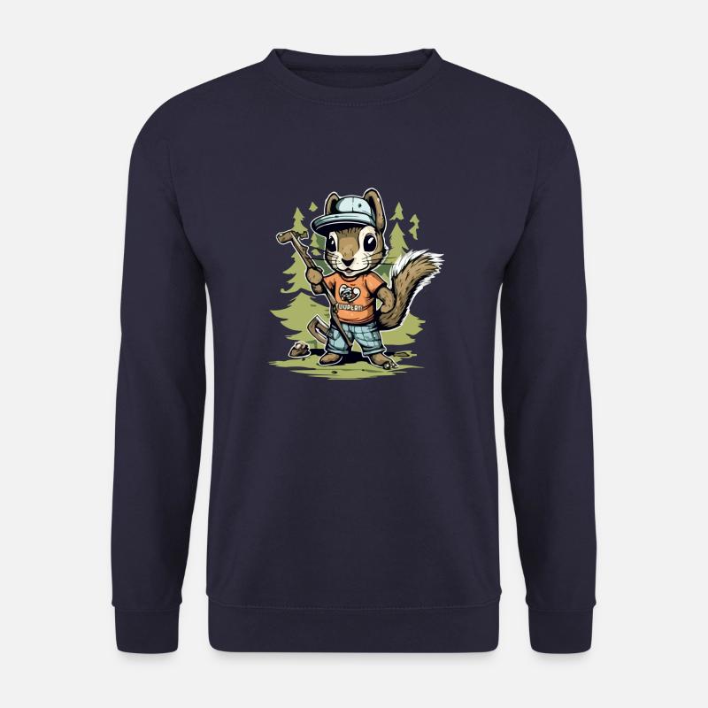 Hacki the squirrel - Unisex Sweatshirt - navy