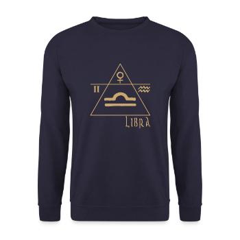 Waage - Unisex Pullover - Navy - Vorne - Alina (178cm) & Michal (187cm)