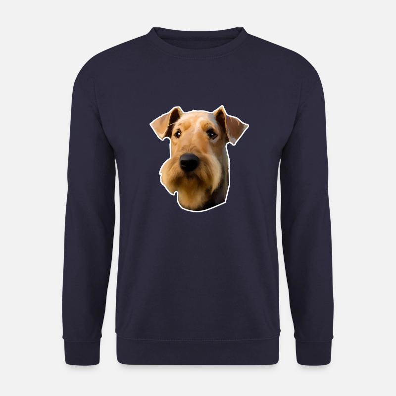Airedale Terrier - Unisex Pullover - Navy
