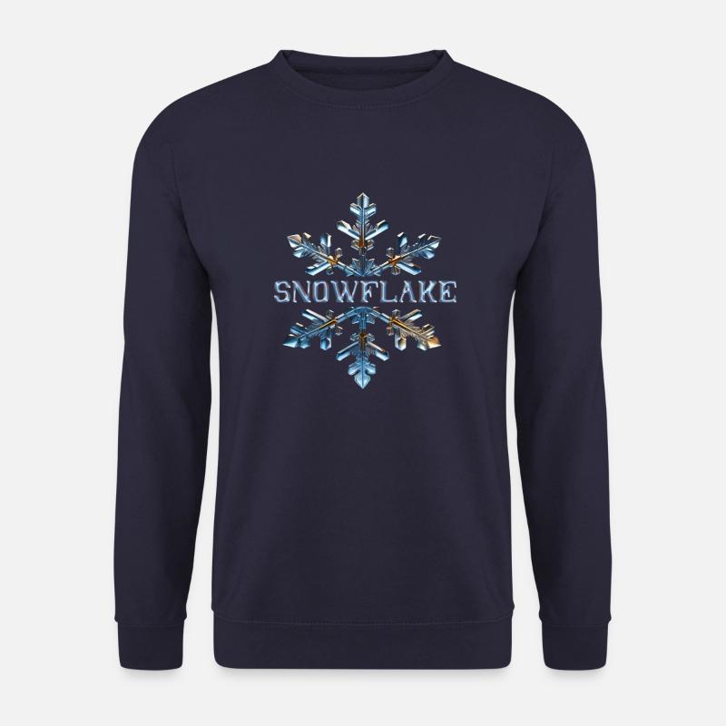 Snowflake - Unisex Pullover - Navy