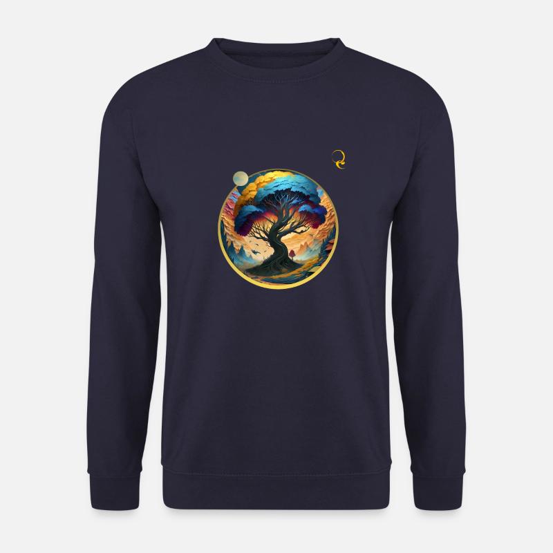 BAUM DES LEBENS UND DER WELT - Unisex Pullover - Navy