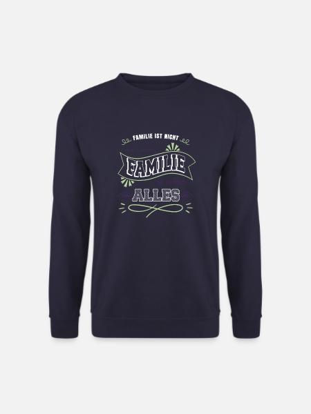 bday zitat vater katze elternschaft lieben - Unisex Pullover - Navy