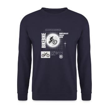 vélo vtt - Sweat-shirt Unisexe - marine - Devant - Alina (178cm) & Michal (187cm)