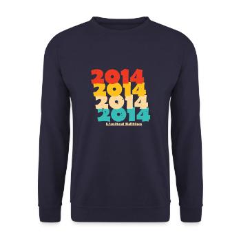 2014: Limited Edition - 10th Anniversary - Unisex Sweatshirt - navy - Front - Alina (178cm) & Michal (187cm)