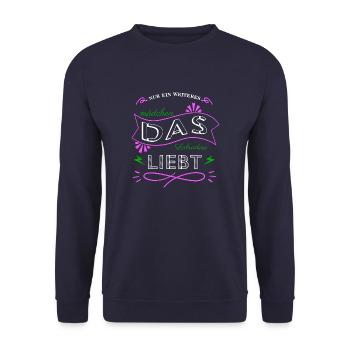 Idée cadeau de propriétaire de chien de caniche cool - Sweat-shirt Unisexe - marine - Devant - Alina (178cm) & Michal (187cm)