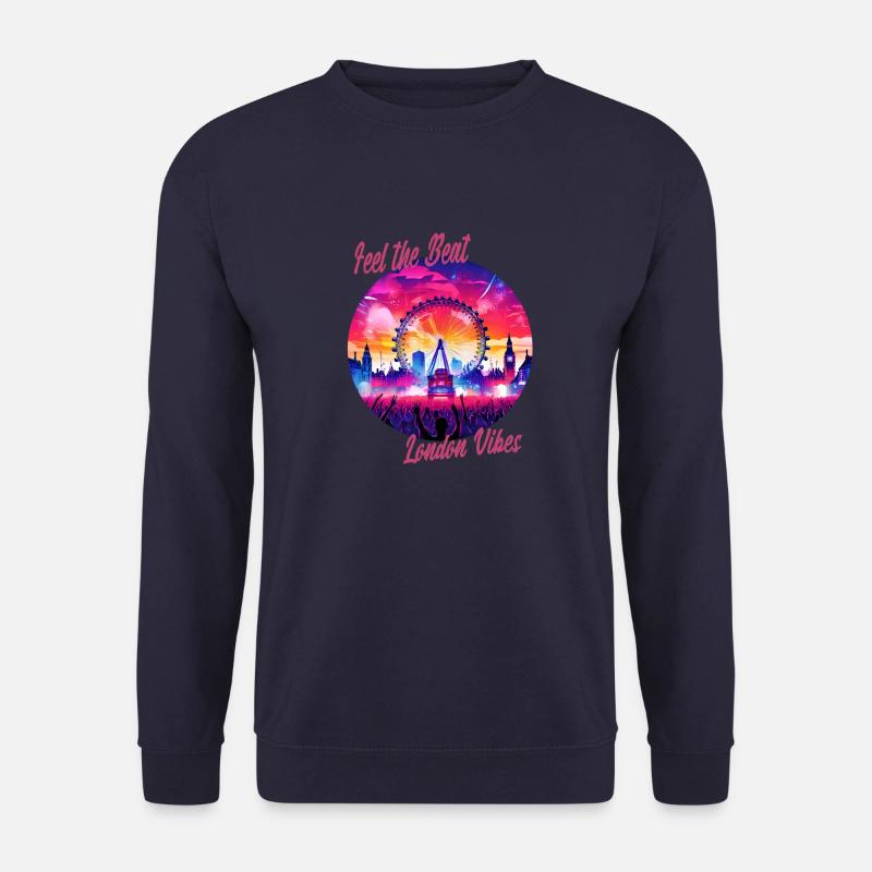 Feel the Beat - London Vibes - Unisex Pullover - Navy