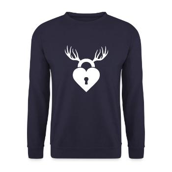 Cuckold - Unisex Pullover - Navy - Vorne - Alina (178cm) & Michal (187cm)