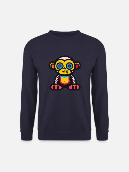 Monkey Halloween Animal - Unisex Sweatshirt - navy