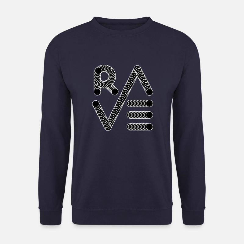 Rave-Musik-Logo-Design - Unisex Pullover - Navy