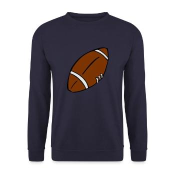 american football player - Sweat-shirt Unisexe - marine - Devant - Alina (178cm) & Michal (187cm)