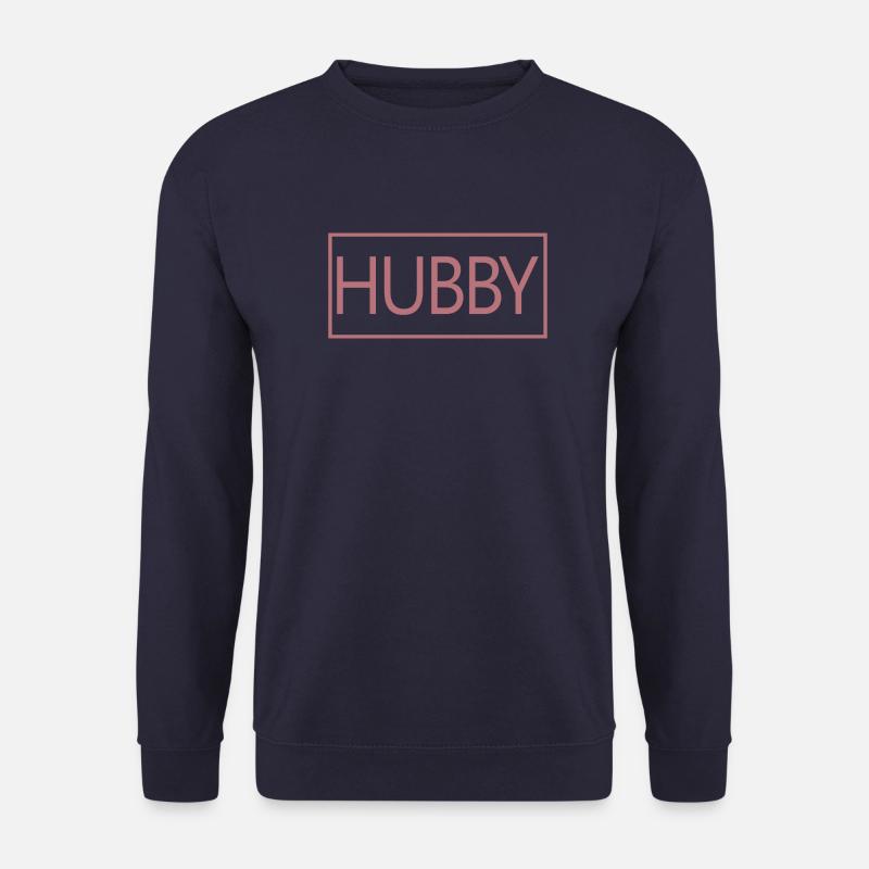 Hubby Matching Engagement Wedding Honeymoon - Unisex Sweatshirt - navy