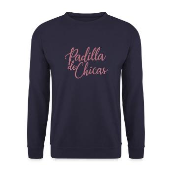 Padilla de Chicas Bride's Gang Bridesmaid Wedding - Unisex Sweatshirt - navy - Front - Alina (178cm) & Michal (187cm)