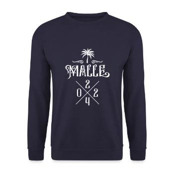 Malle 2024 Palme Mallorca - Unisex Pullover - Navy - Vorne - Alina (178cm) & Michal (187cm)