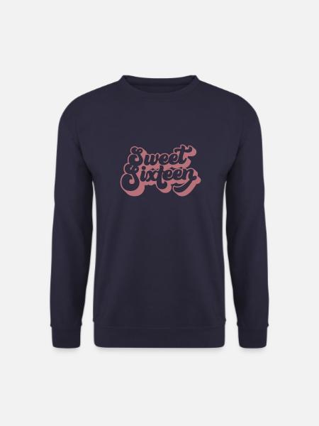 Süßes sechzehn süßes Geschenk zum 16. Geburtstag 16 Jahre alt - Unisex Pullover - Navy