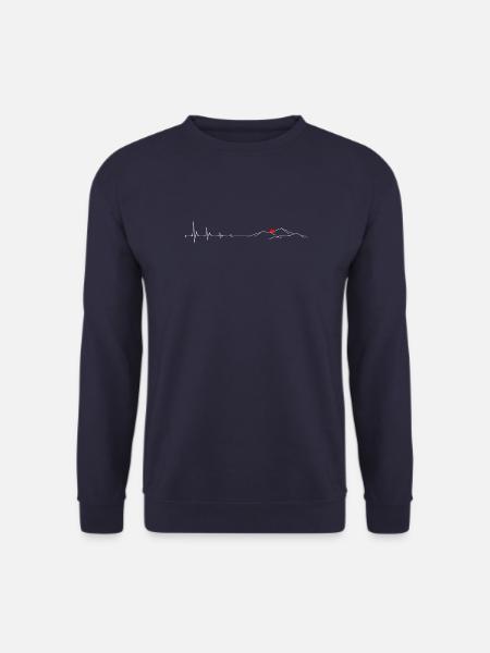 Mountain heartbeat - Unisex Sweatshirt - navy