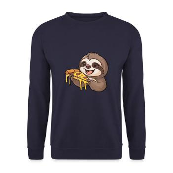 Bitcoin Digital Gold Store of Value - Unisex Sweatshirt - navy - Front - Alina (178cm) & Michal (187cm)