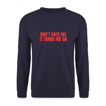 PrintCraft - Unisex Sweatshirt - navy - Front - Alina (178cm) & Michal (187cm)