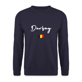 DURBUY - Unisex Sweatshirt - navy - Front - Alina (178cm) & Michal (187cm)
