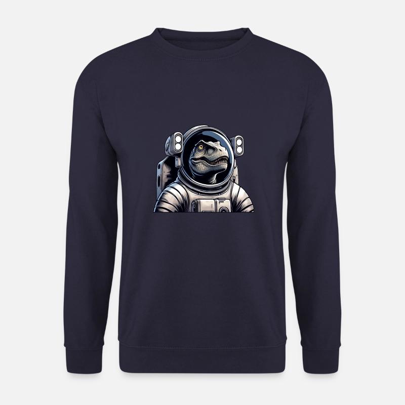 T-Rex astronaut in space - Unisex Sweatshirt - navy