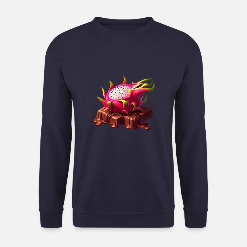 Schokolade Drachenfrucht Fusion Schmelzendes Desig - Unisex Pullover - Navy