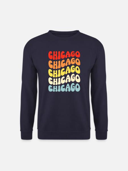 Chicago 70s Hippie - Unisex Sweatshirt - navy