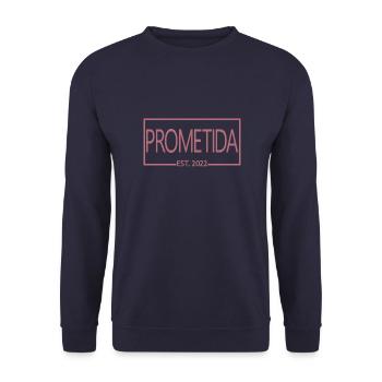 Prometida Est. 2022 Verlobte Verlobte Braut zu werden - Unisex Pullover - Navy - Vorne - Alina (178cm) & Michal (187cm)