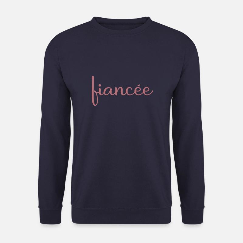 Fiancée Matching Engagement Wedding Honeymoon - Unisex Sweatshirt - navy