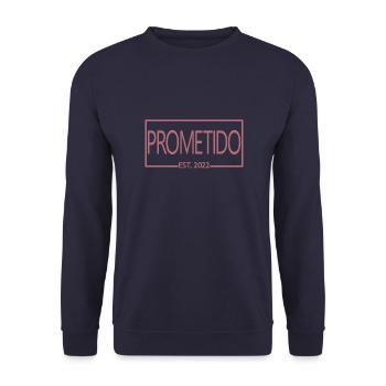 Prometido Est. 2022 Fiancé Engagement Groom To Be - Sweat-shirt Unisexe - marine - Devant - Alina (178cm) & Michal (187cm)