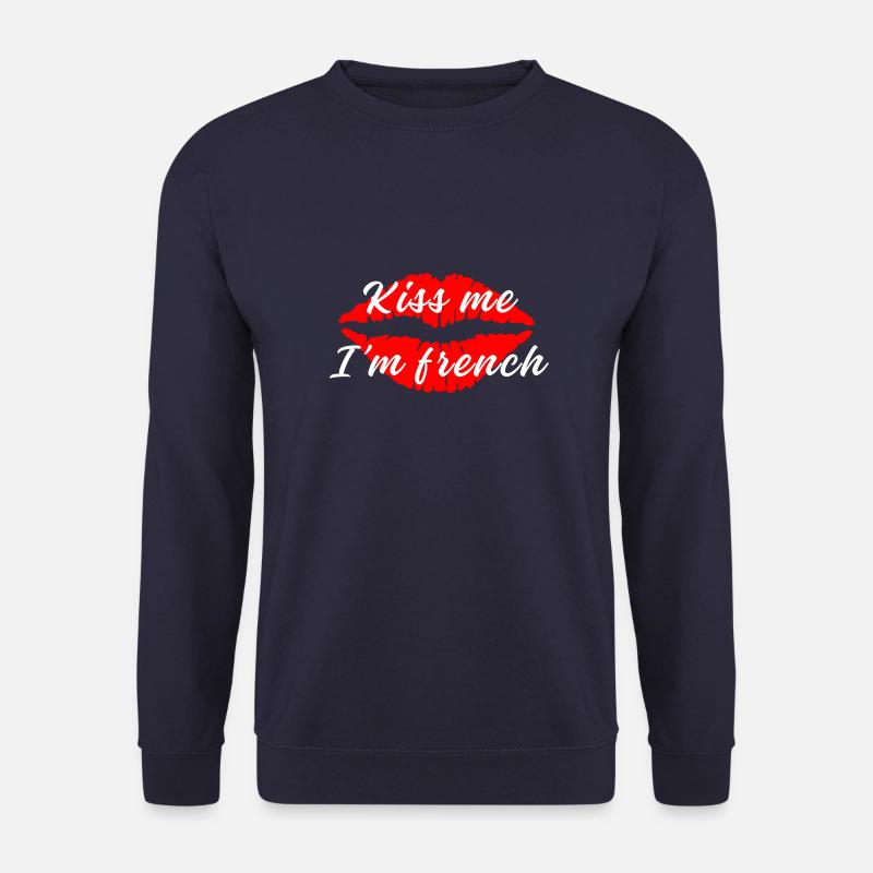 Küss mich, ich bin Franzose - Unisex Pullover - Navy