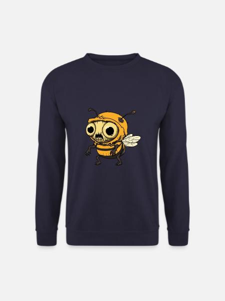 Bee Halloween Funny Zombie - Unisex Sweatshirt - navy