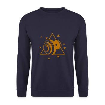 Bodybuilding - Gewichtheben - Fitness - Workout - Unisex Pullover - Navy - Vorne - Alina (178cm) & Michal (187cm)