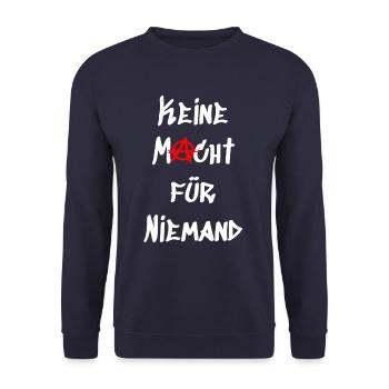 blockedTitle - Sweat-shirt Unisexe - marine - Devant - Alina (178cm) & Michal (187cm)