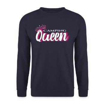 Camping Queen Camperin Camper - Sweat-shirt Unisexe - marine - Devant - Alina (178cm) & Michal (187cm)