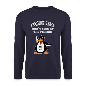 jeu Penguin - Sweat-shirt Unisexe - marine - Devant - Alina (178cm) & Michal (187cm)