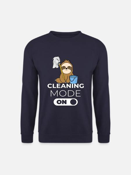 Cleaning lady cleaning aid sloth gift - Unisex Sweatshirt - navy