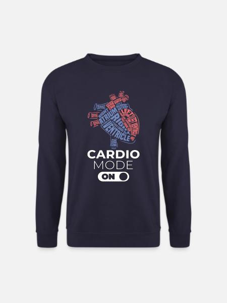 Herz Anatomie Kardiologie Modus Geschenk - Unisex Pullover - Navy