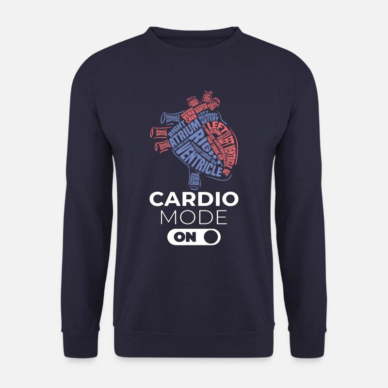 Herz Anatomie Kardiologie Modus Geschenk - Unisex Pullover - Navy